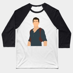 Uncharted 4 Nathan Drake Digital Art Sticker Baseball T-Shirt